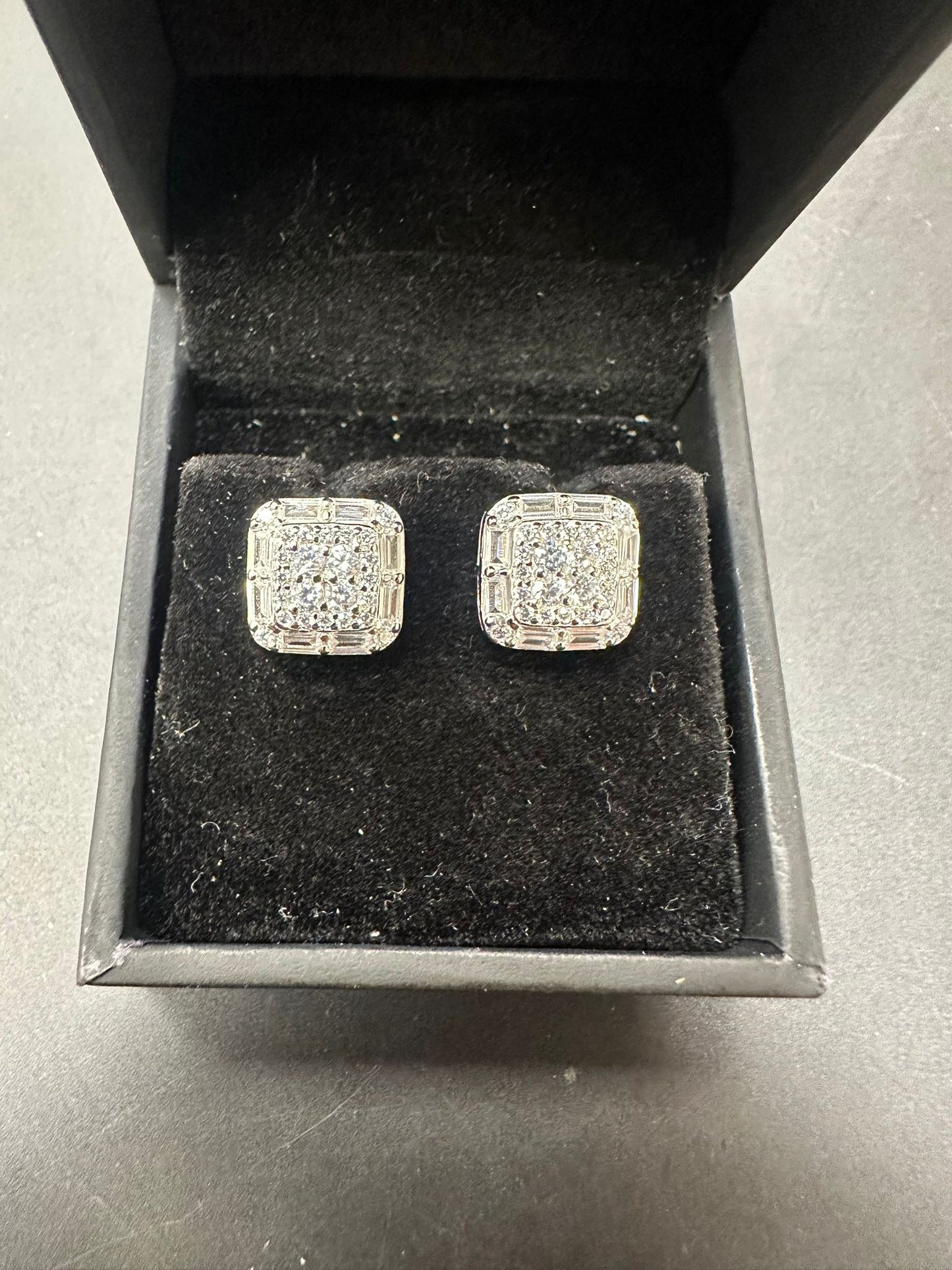 Sterling Silver Stud Earring CZ Stone ECZ9002