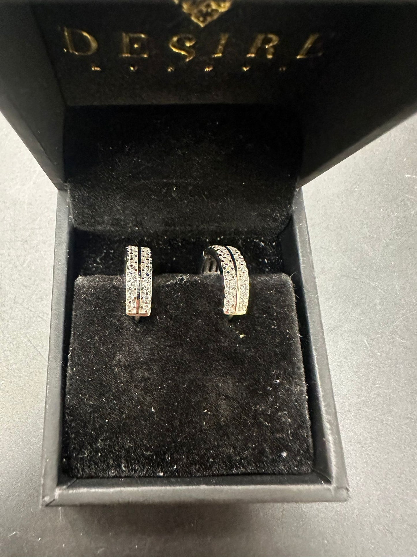 Sterling Silver Round Earring CZ Stone ECZ9100Y