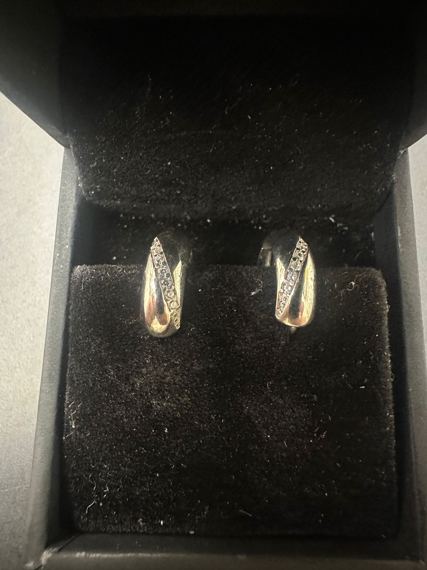 Sterling Silver Round Earring CZ Stone ECZ3390