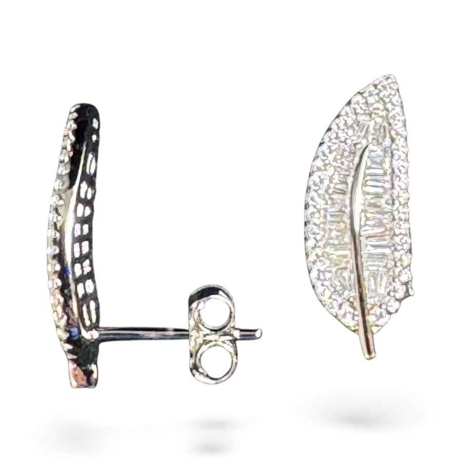 Sterling Silver Earring CZ Stone ECZ9104L