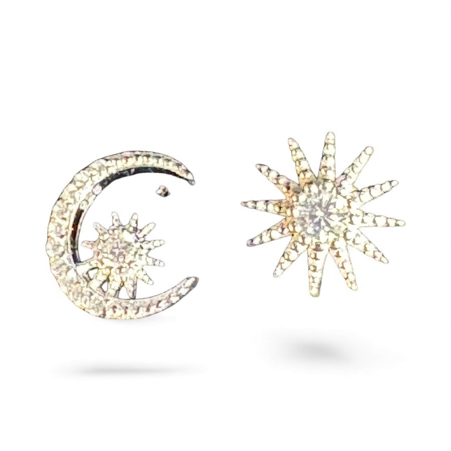 Sterling Silver Stud Earring CZ Stone ECZ9701