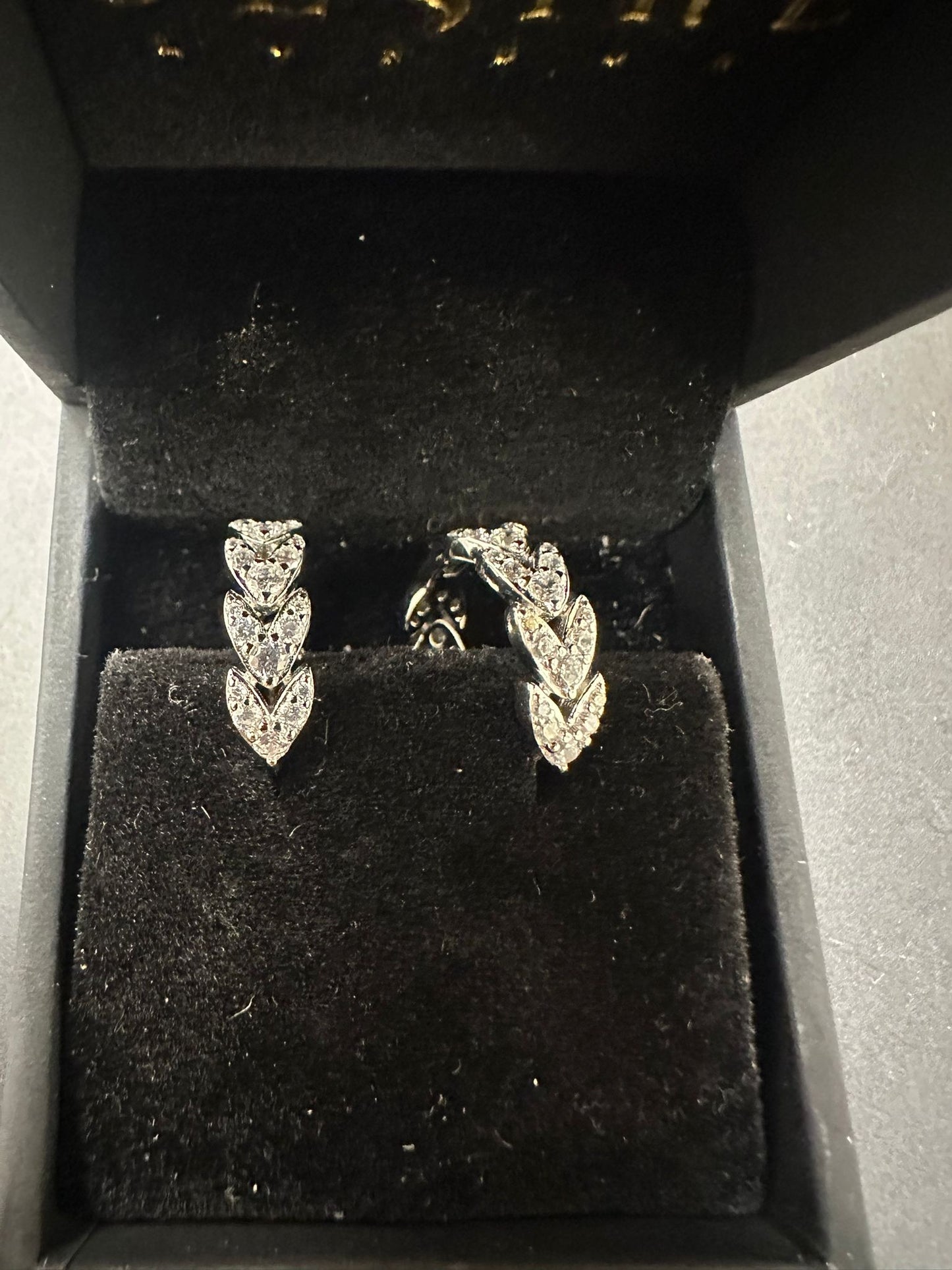 Sterling Silver Round Earring CZ Stone ECZ9802