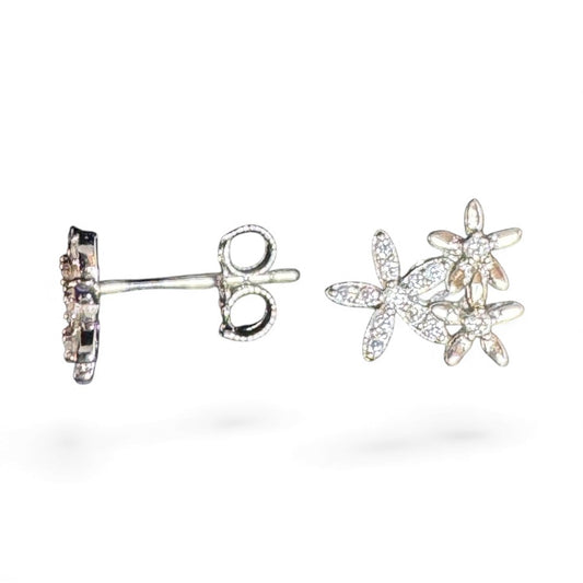 Sterling Silver Stud Earring CZ Stone ECZ9808
