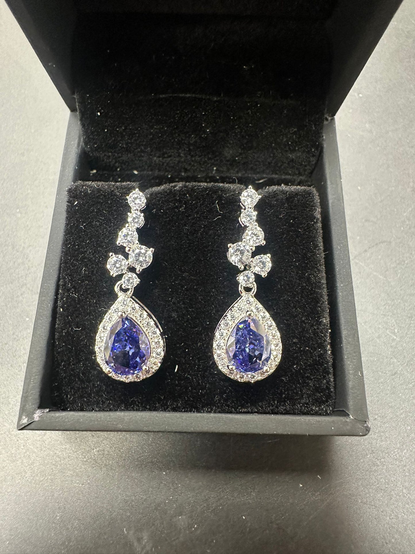 Sterling Silver Stud Earring CZ Stone ECZA805