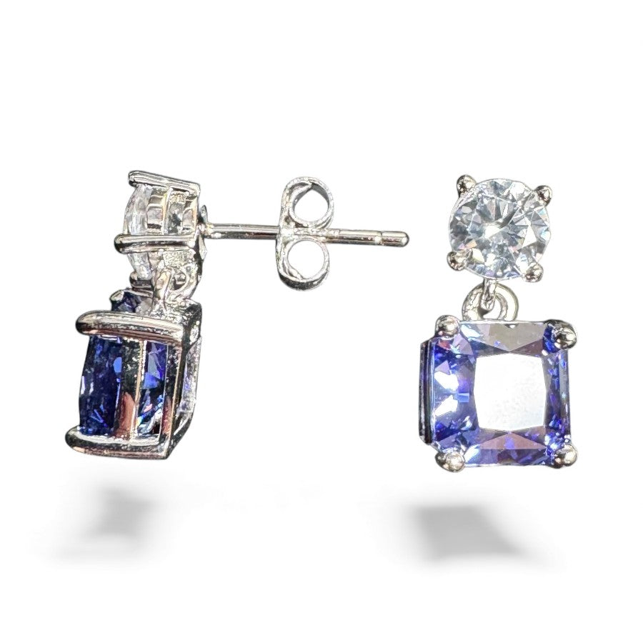 Sterling Silver Earring CZ Stone ECZA820