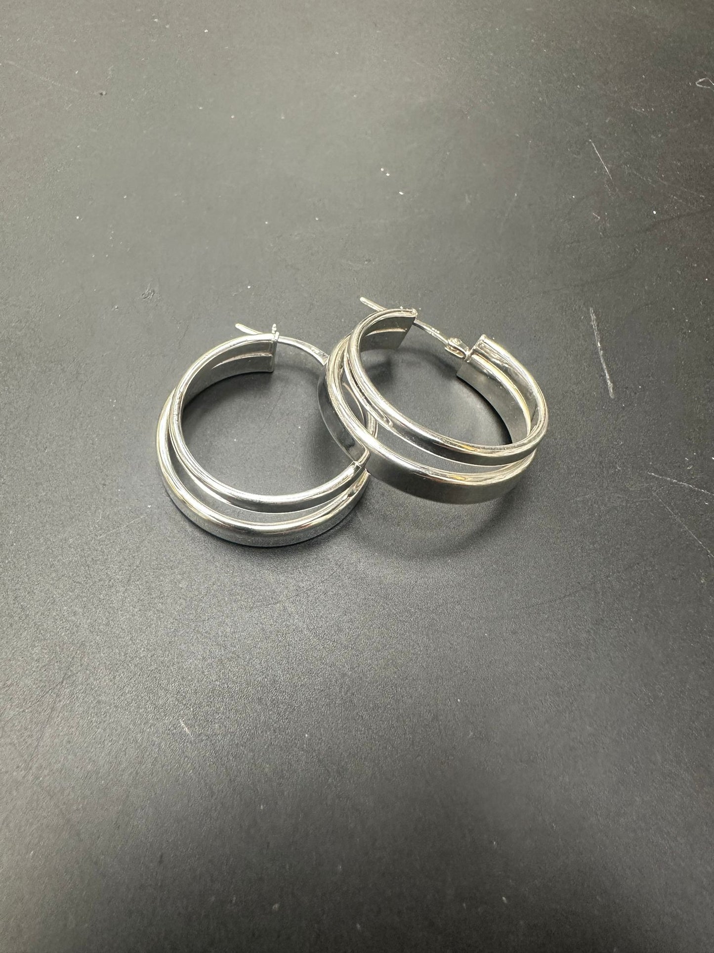 Sterling Silver Round Earring Plain EP100109