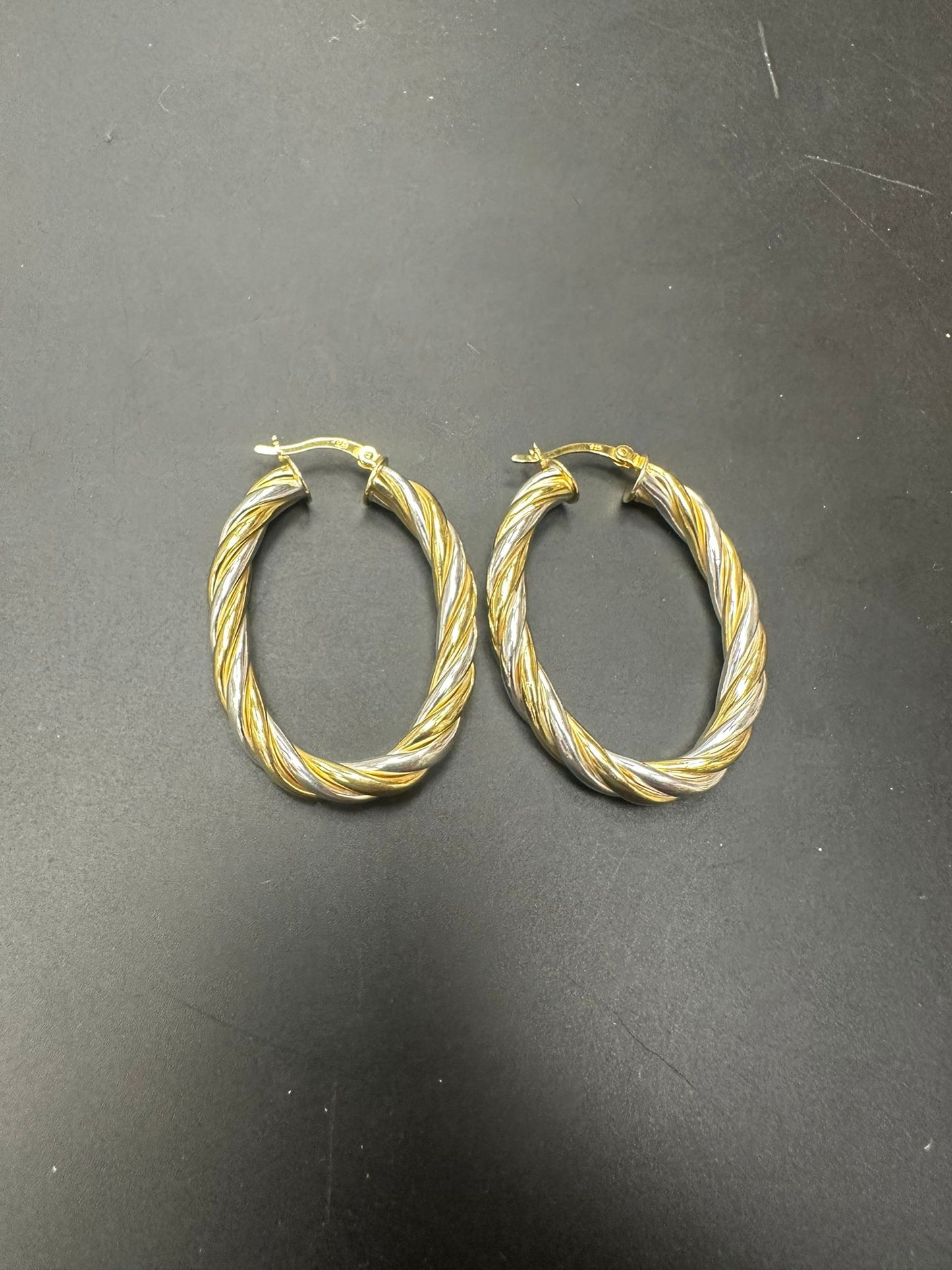 Sterling Silver Oval Earring EP100113