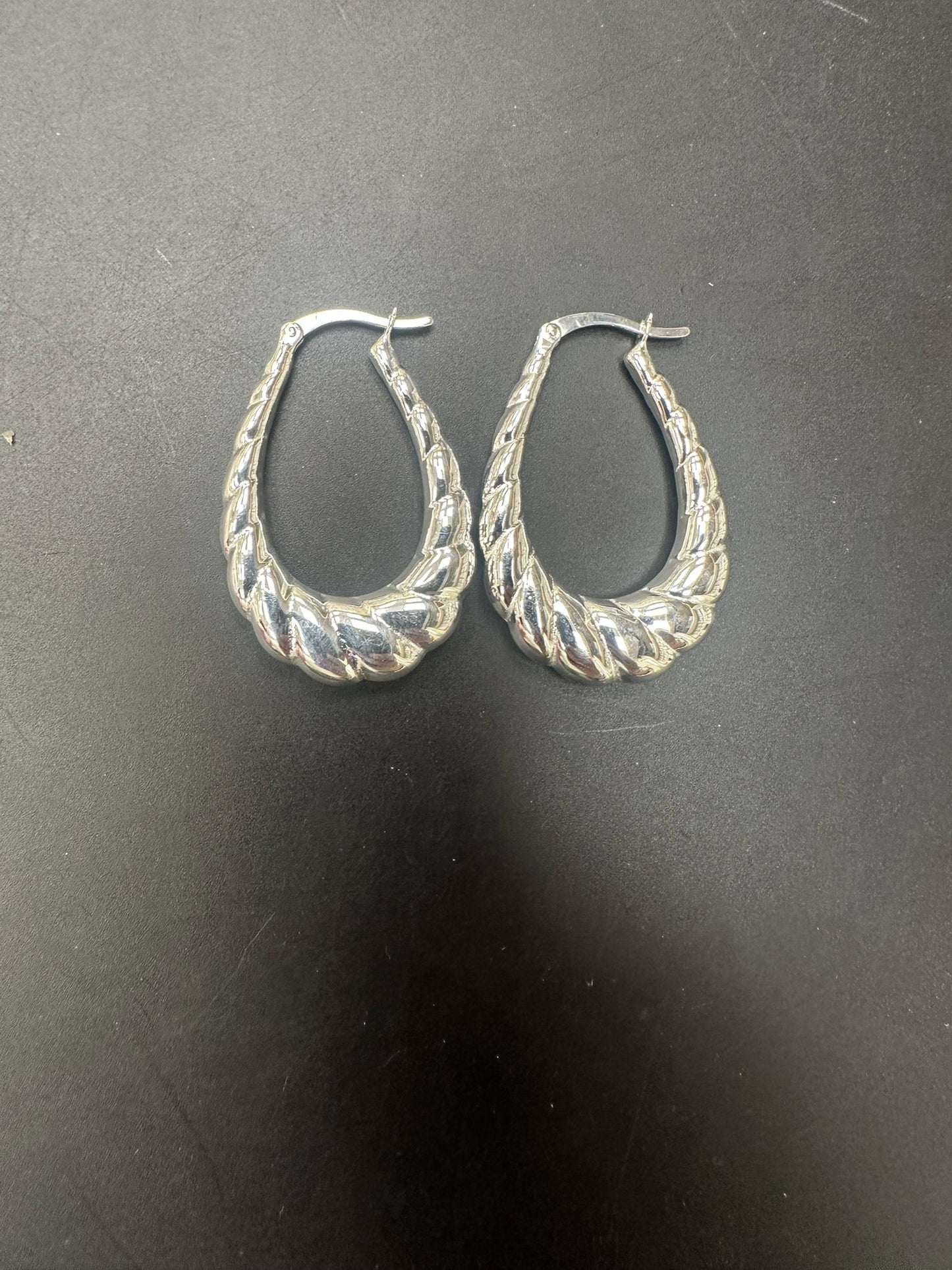 Sterling Silver Plain Earring EP100115