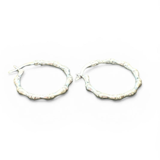 Sterling Silver Round Earring Plain EP100120