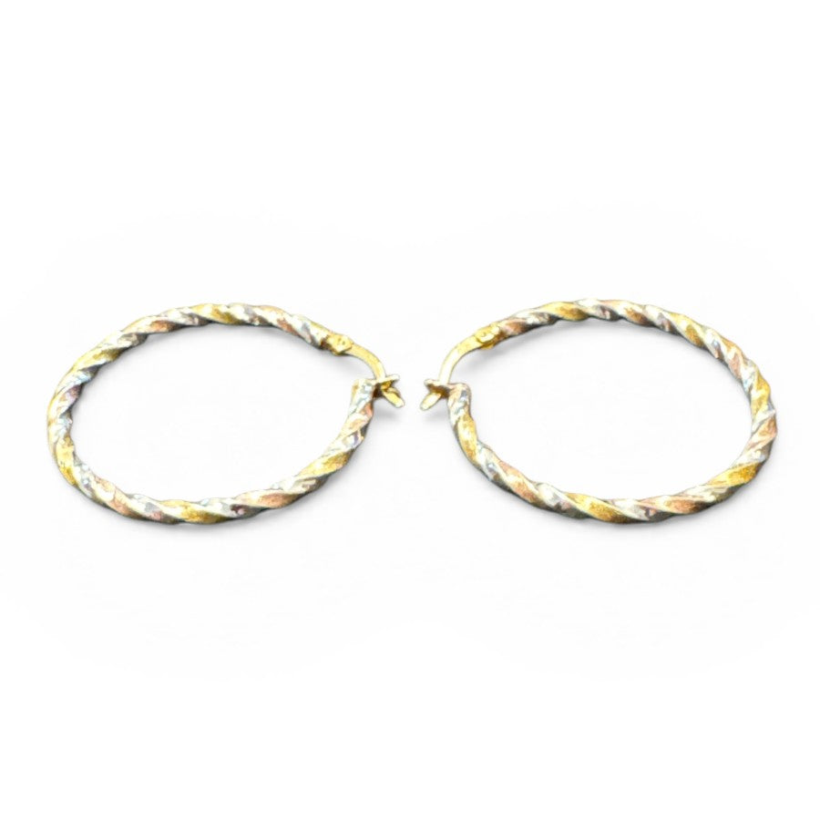 Sterling Silver Round Earring EP100611