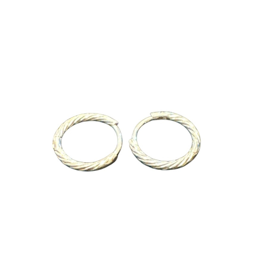 Sterling Silver Round Earring Plain EP10107
