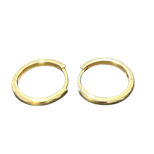 Sterling Silver Round Earring Plain EP10163