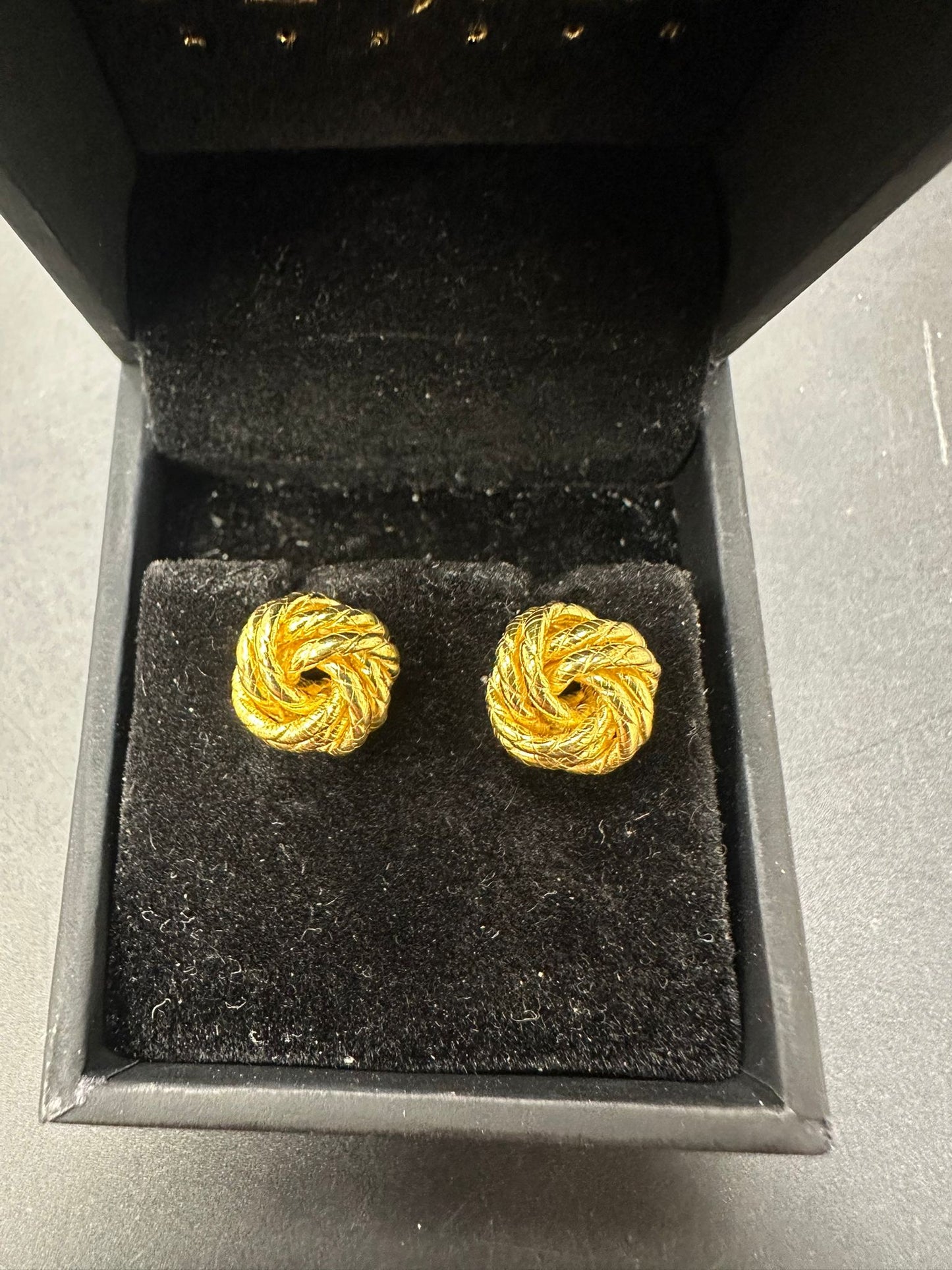 Sterling Silver Stud Earring Gold Plated EP10240