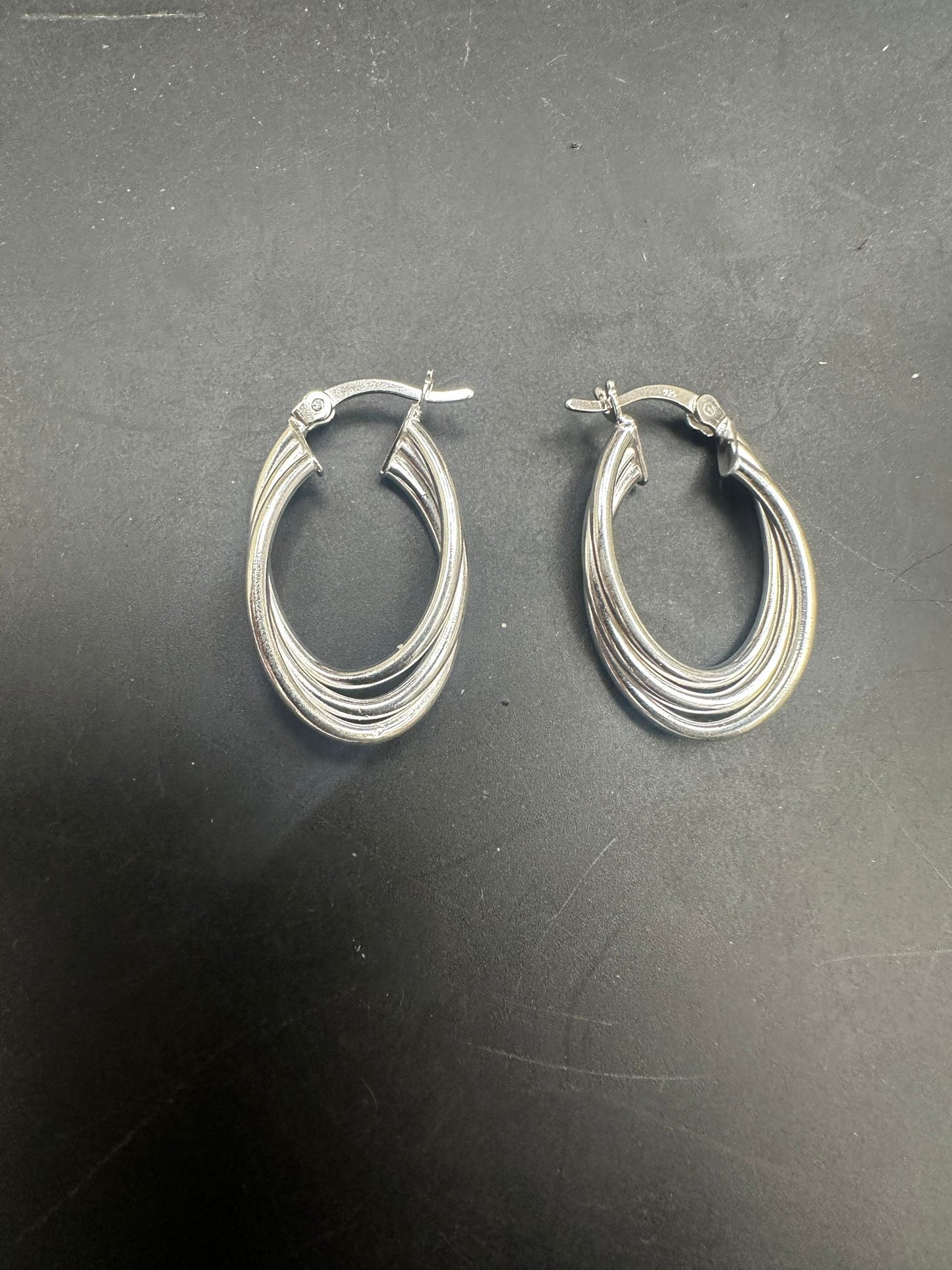 Sterling Silver Triple Row Earrings EP115 featuring elegant design and shine, perfect for any occasion. Ideal triple row sterling silver earrings.