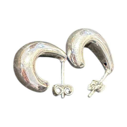 Sterling Silver Round Earring – alternate view