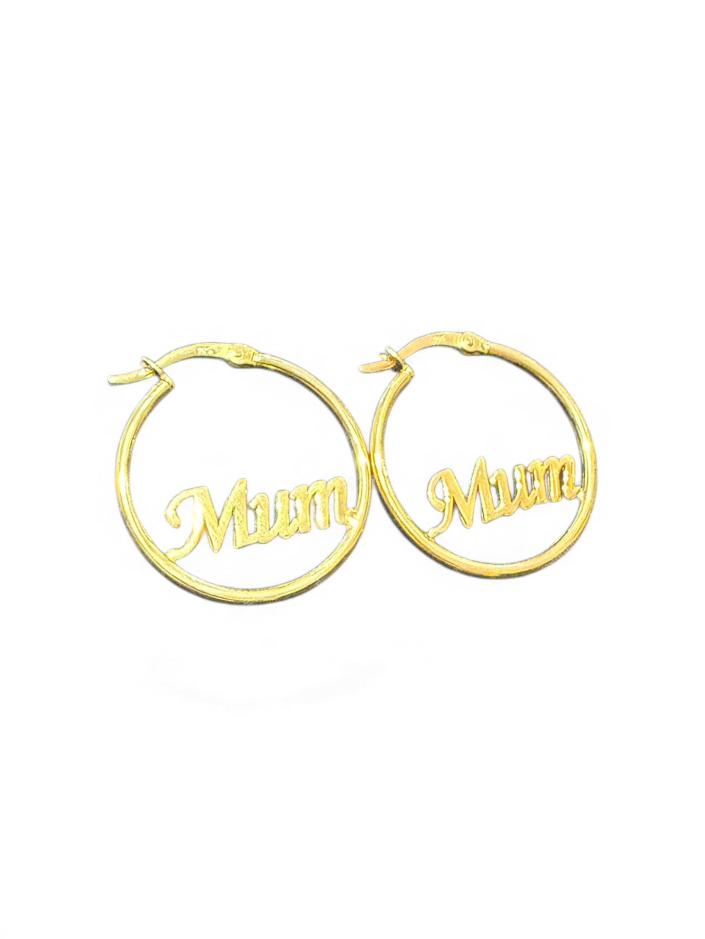 Sterling Silver Round Mum Earring EP3339