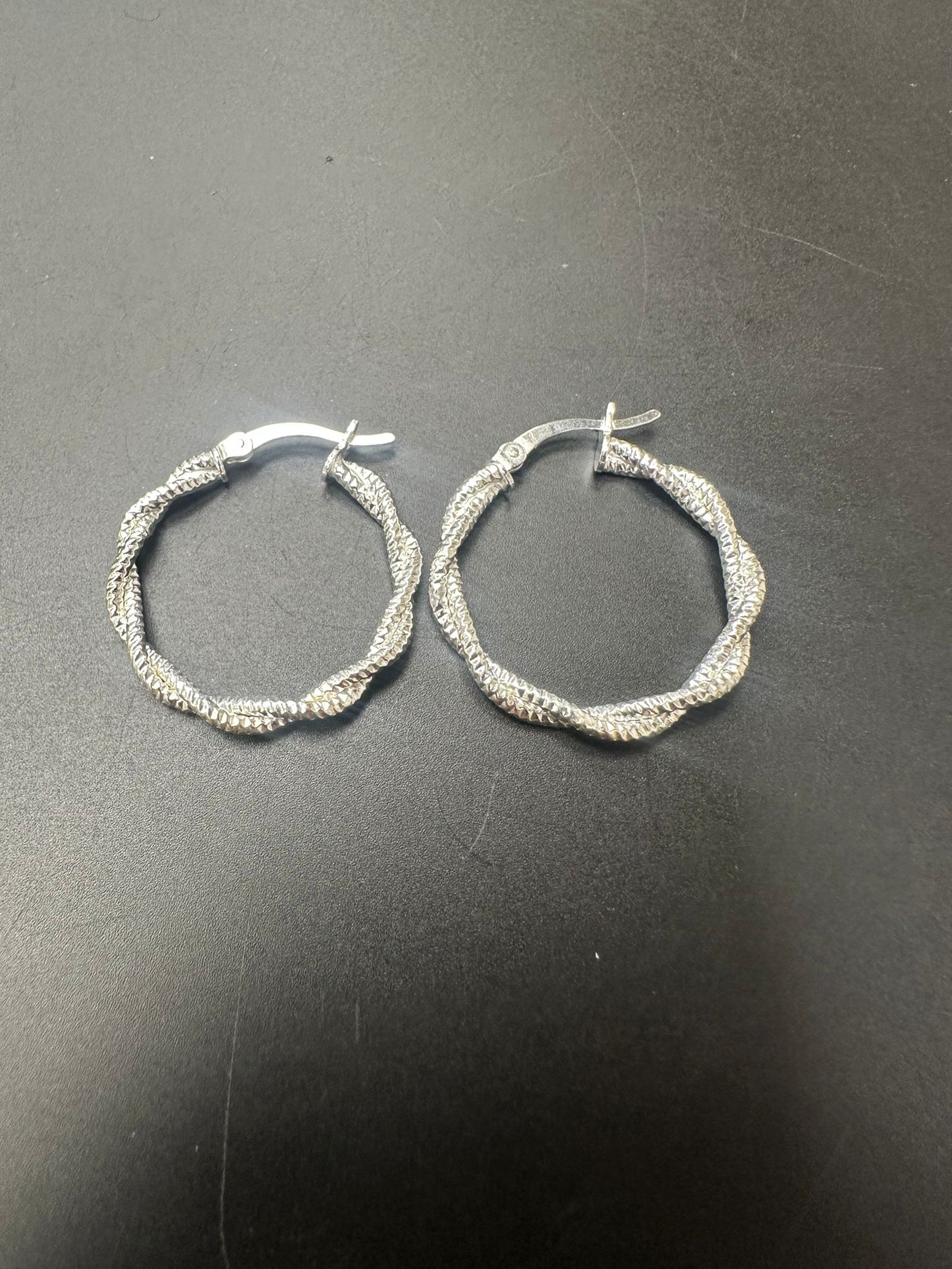 Sterling Silver Round Earring EP3382