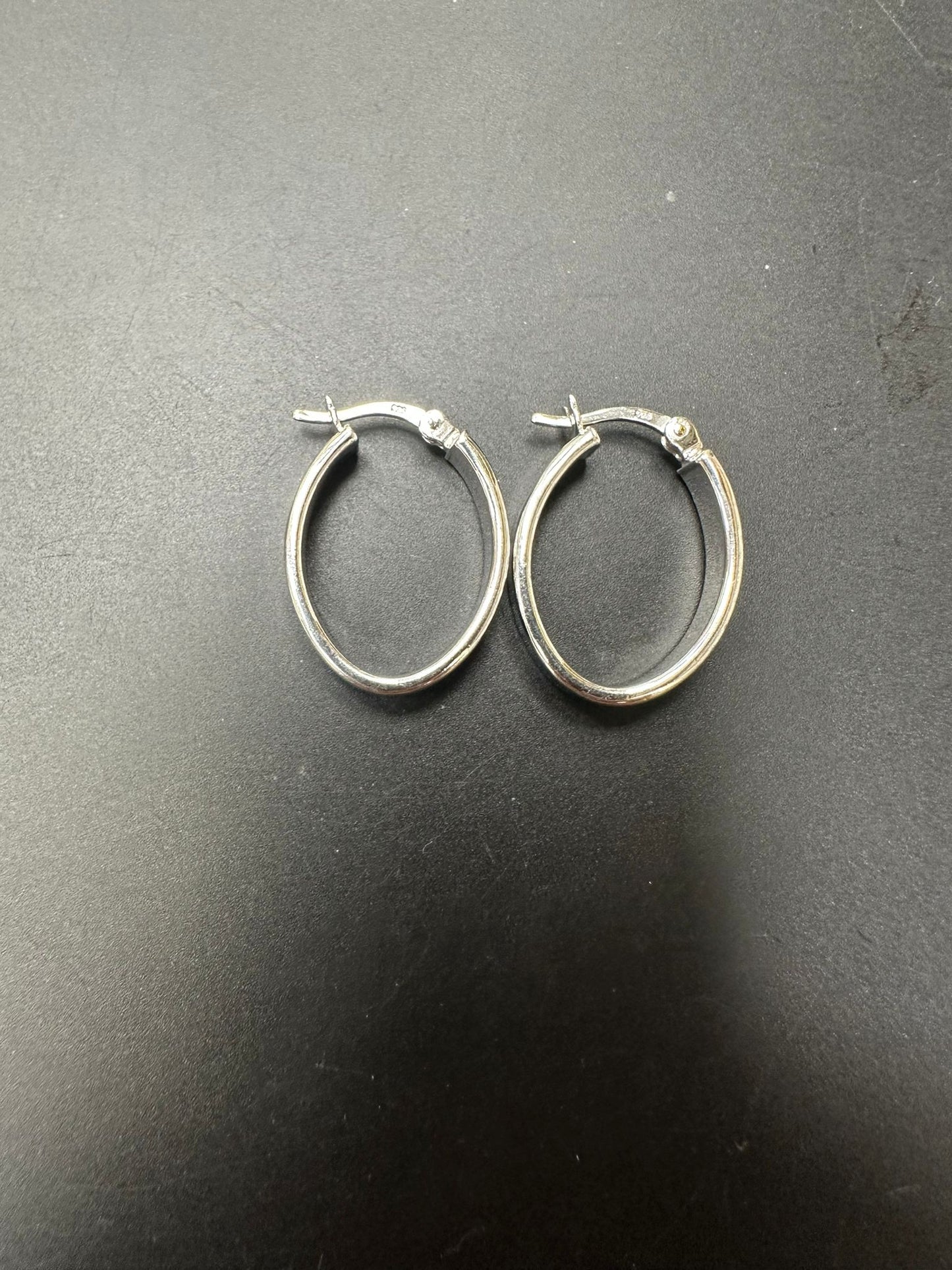 Sterling Silver Oval Earring EP3387