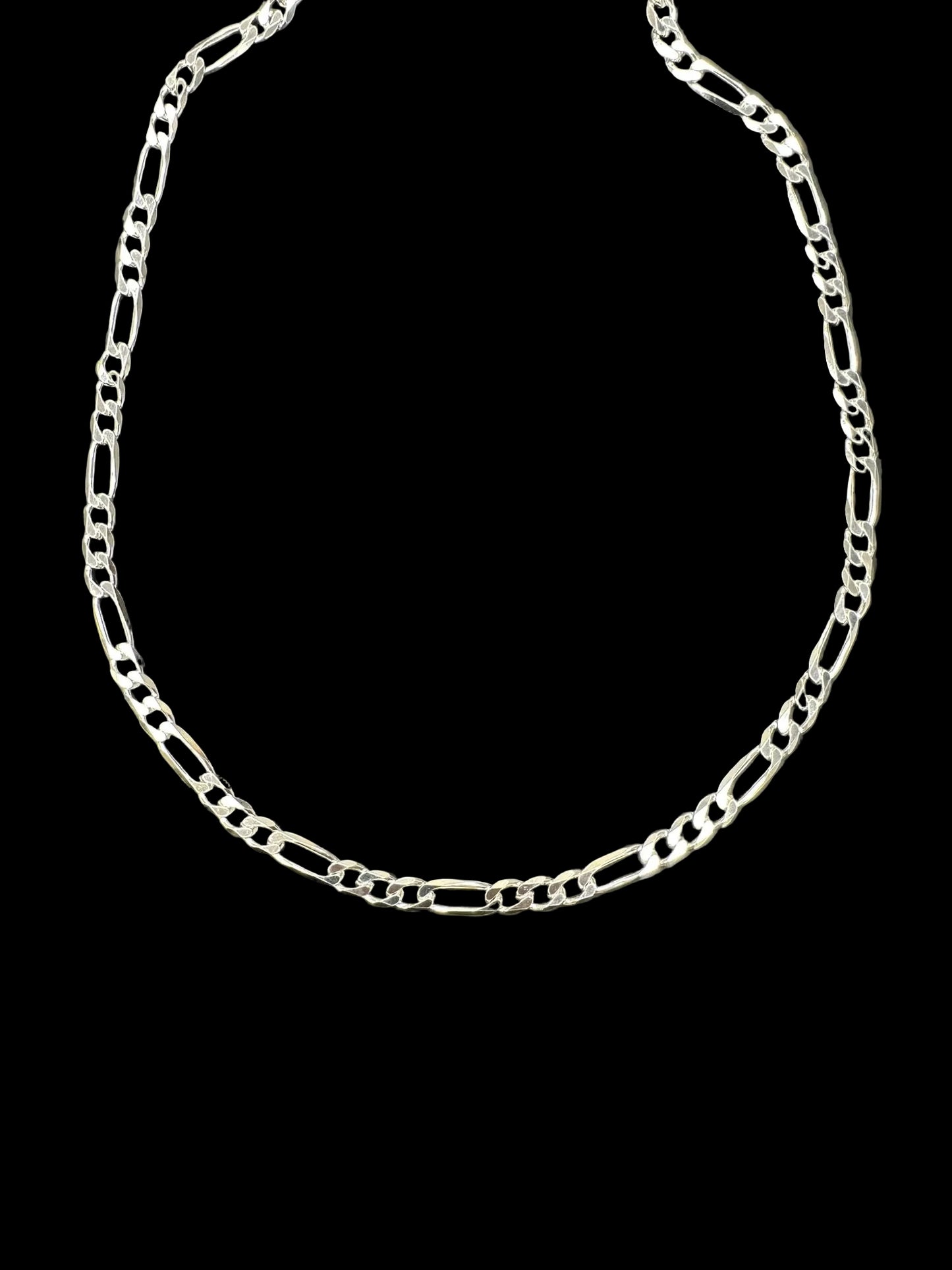 Sterling Silver 5.5 MM Figaro Chain CHN3348