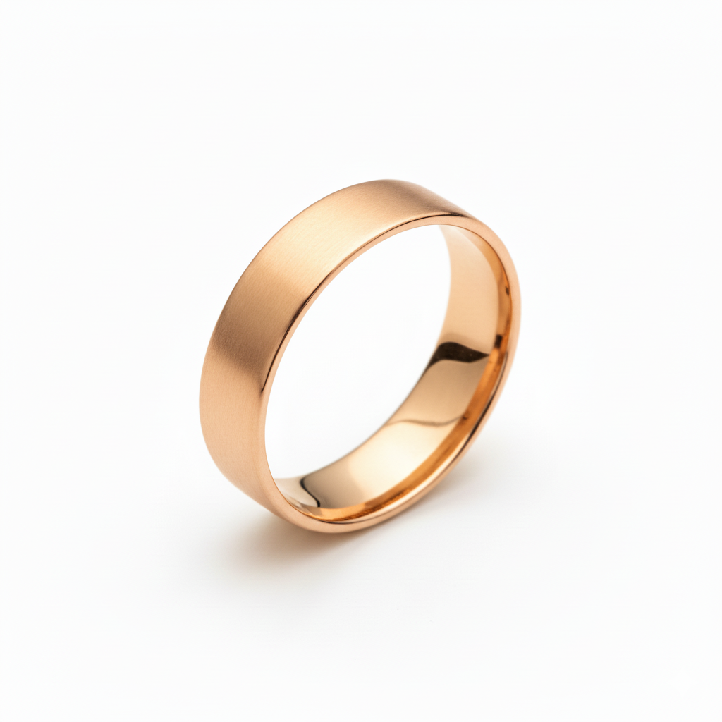 Flat Shape Wedding Band GWB02