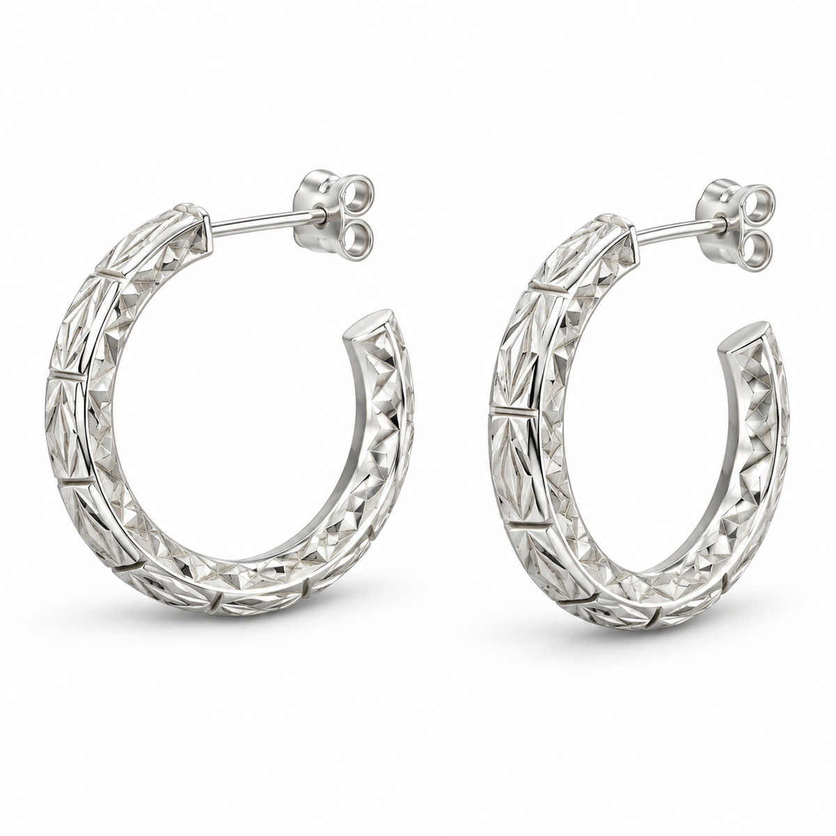 Sterling Silver Hoop Earring ECZ3970