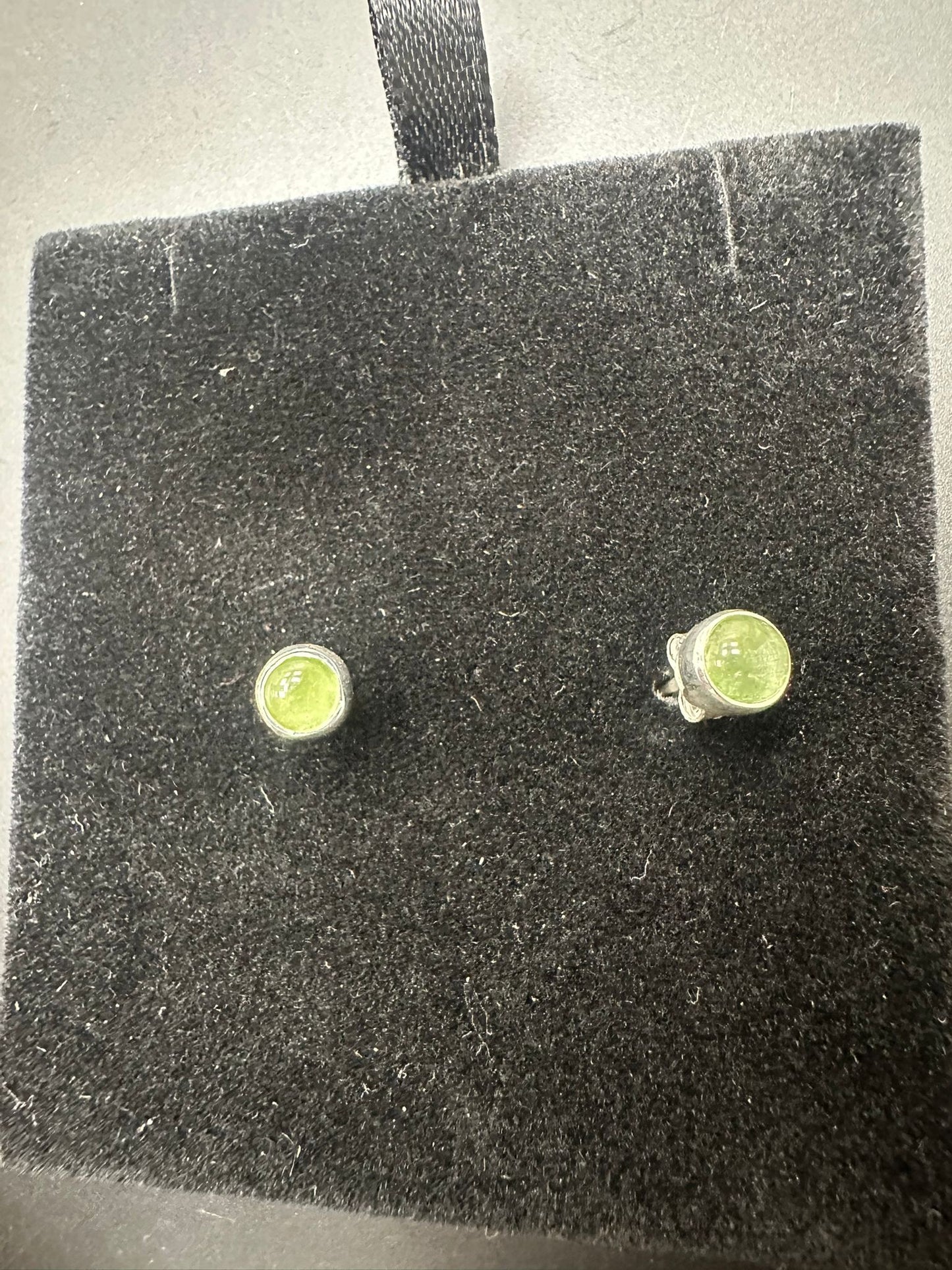 Sterling Silver Stud Earring Turmalin Stone MPCZ3339