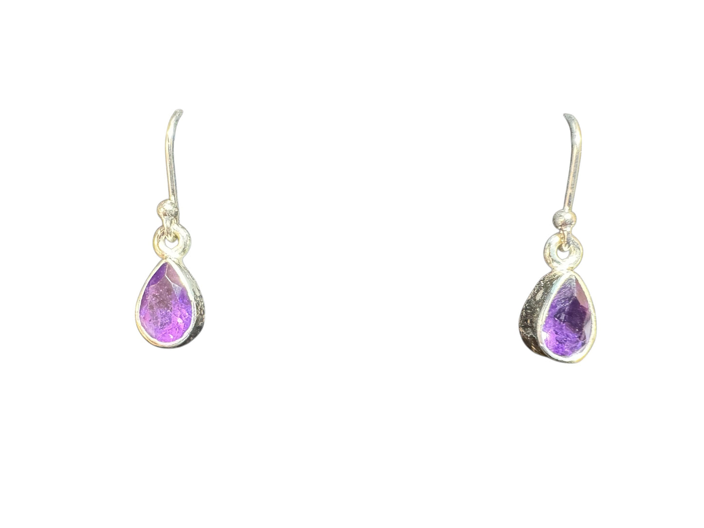 Sterling Silver Earring Amethyst Stone MPCZ3340