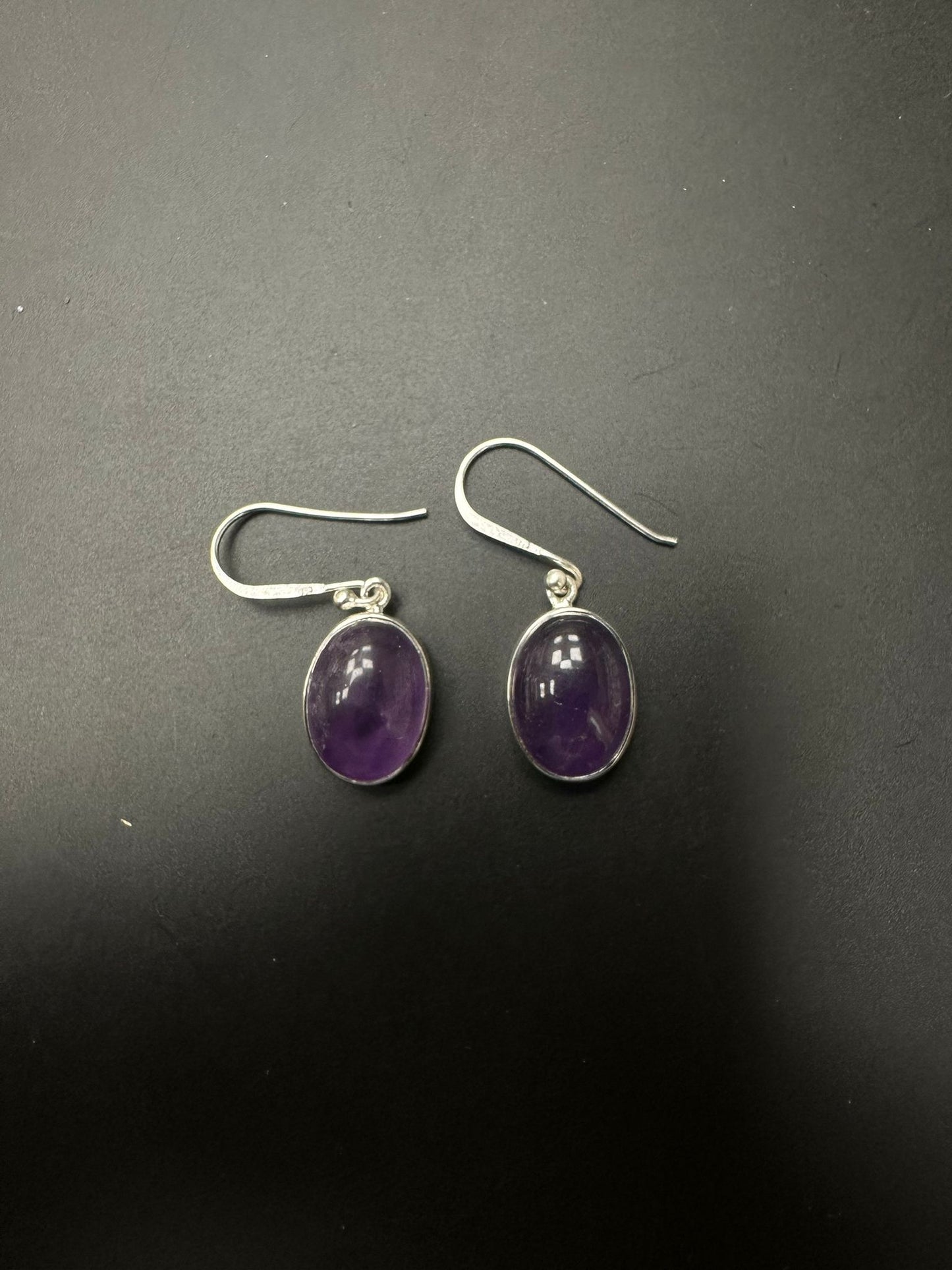 Sterling Silver Earring Amethyst Stone MPCZ3341