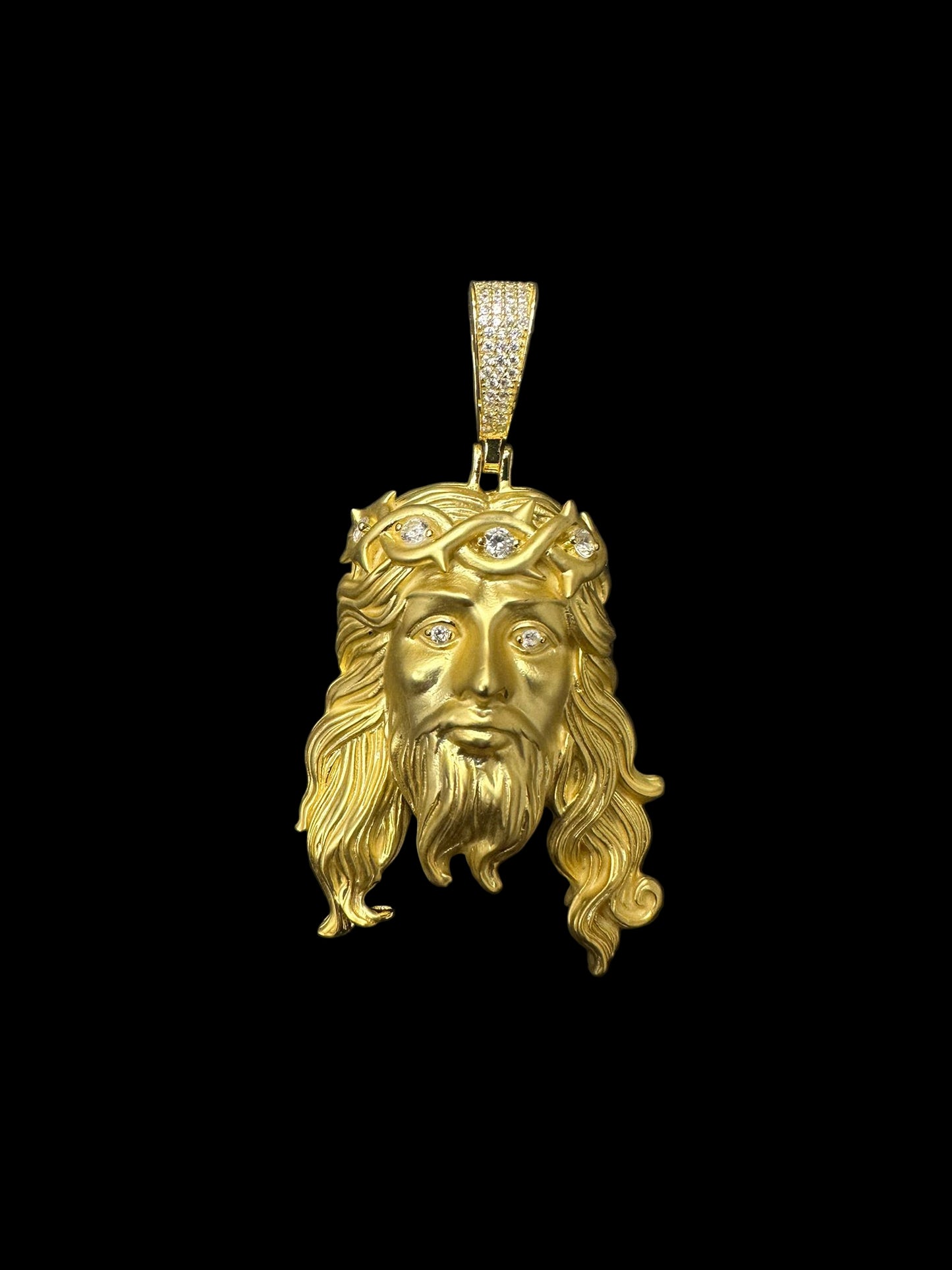 Sterling Silver Jesus Pendant MPCZ3386