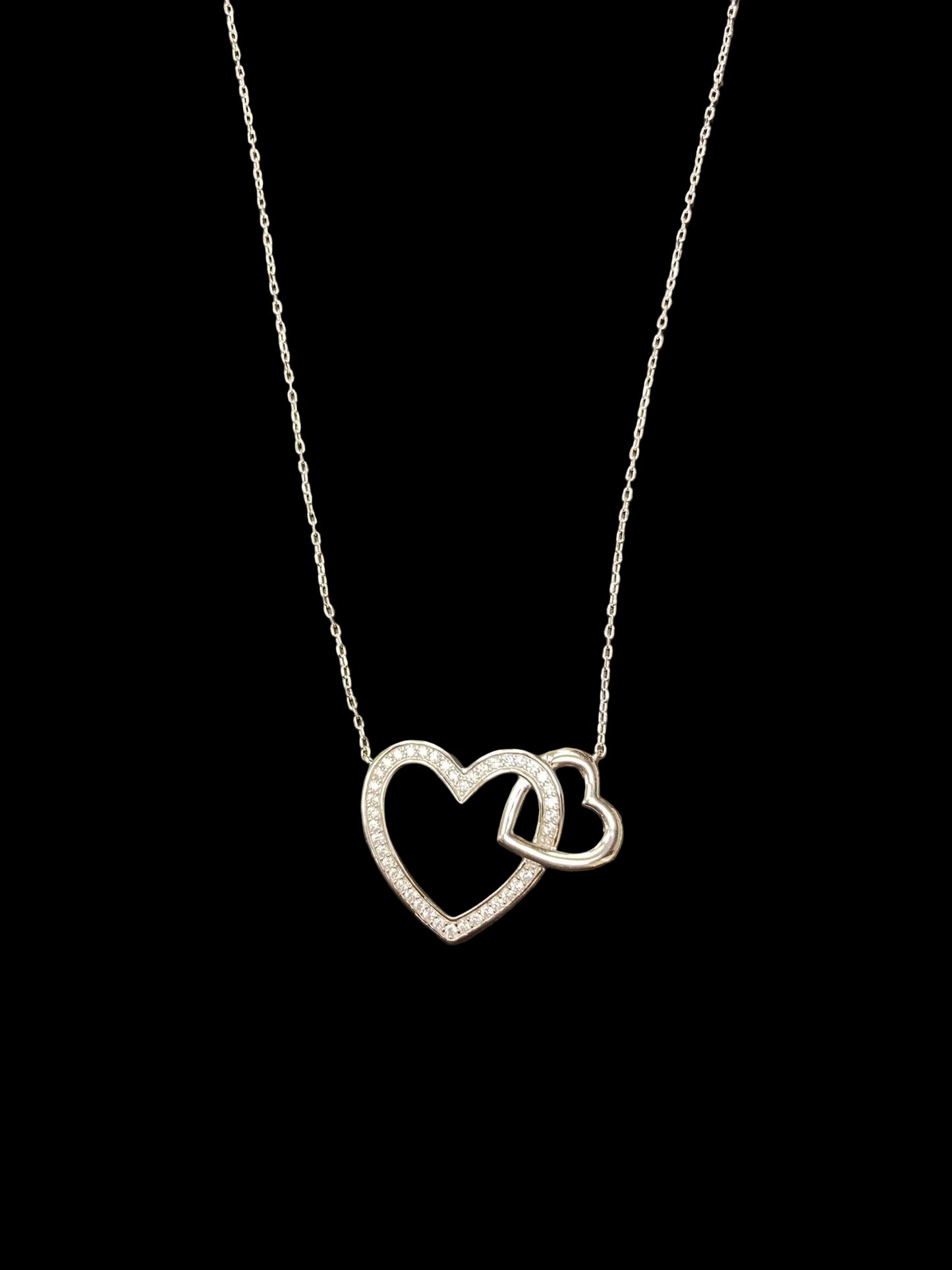 Sterling Silver Heart Shape Necklace NCZ0237