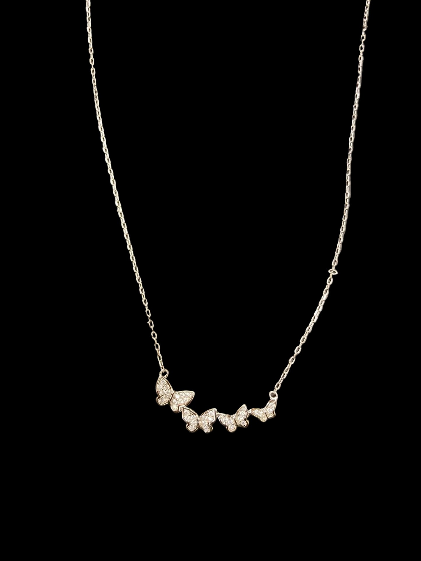 Sterling Silver Necklace CZ Stone NCZ0240