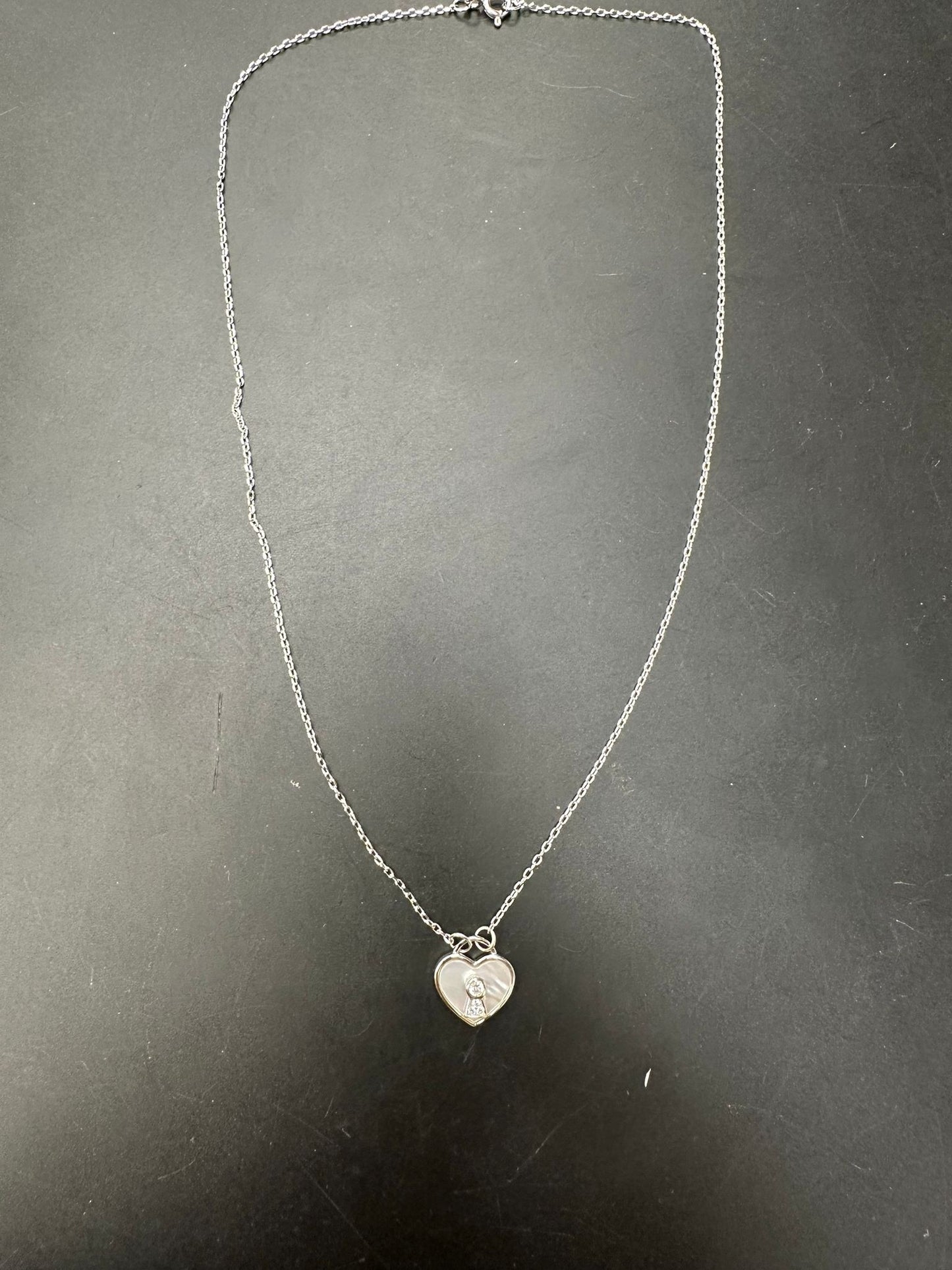 Sterling Silver Necklace CZ Stone NCZ10015