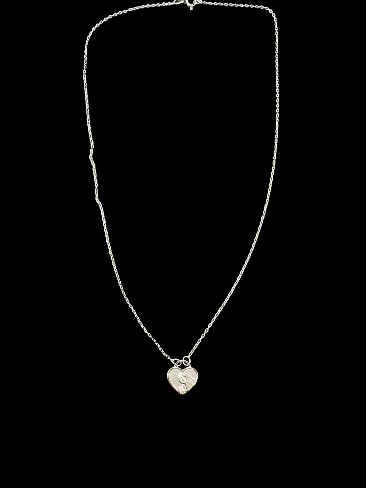 Sterling Silver Necklace CZ Stone NCZ10015