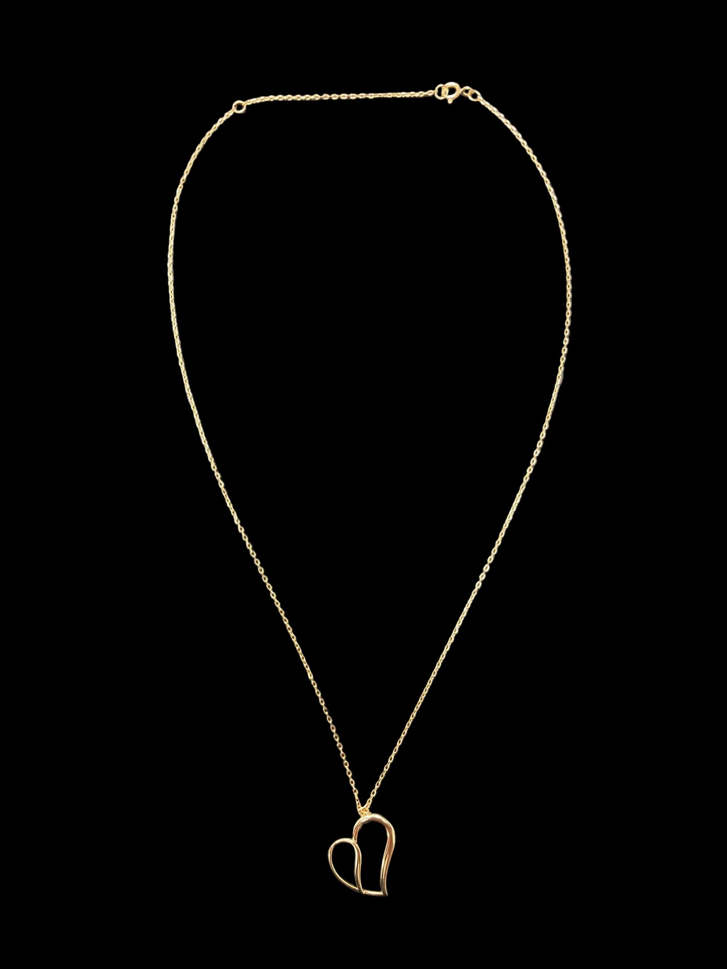 Sterling Silver 18" Heart Shape Necklace NCZ0308901