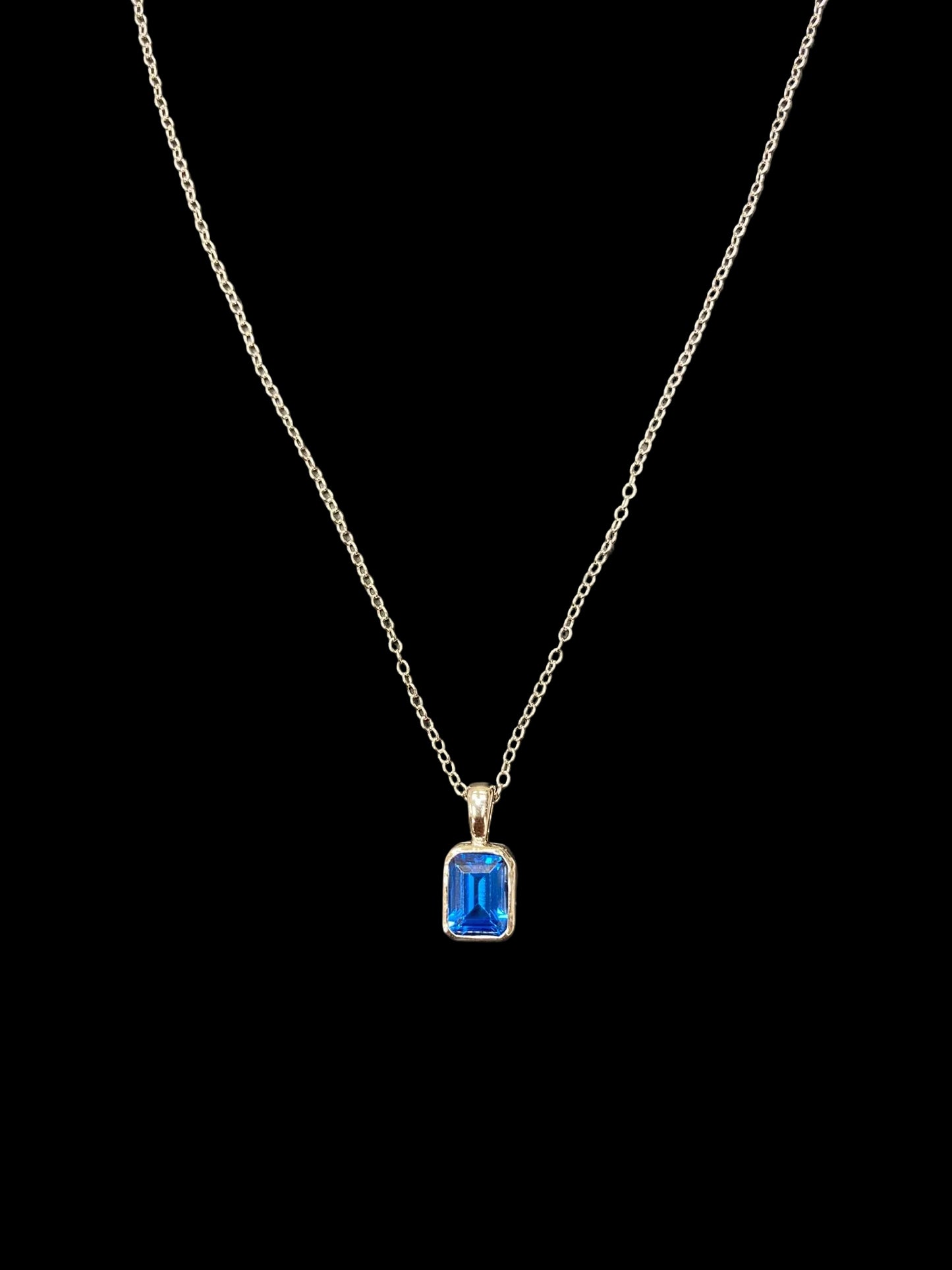 Sterling Silver Necklace CZ Stone NCZ10010