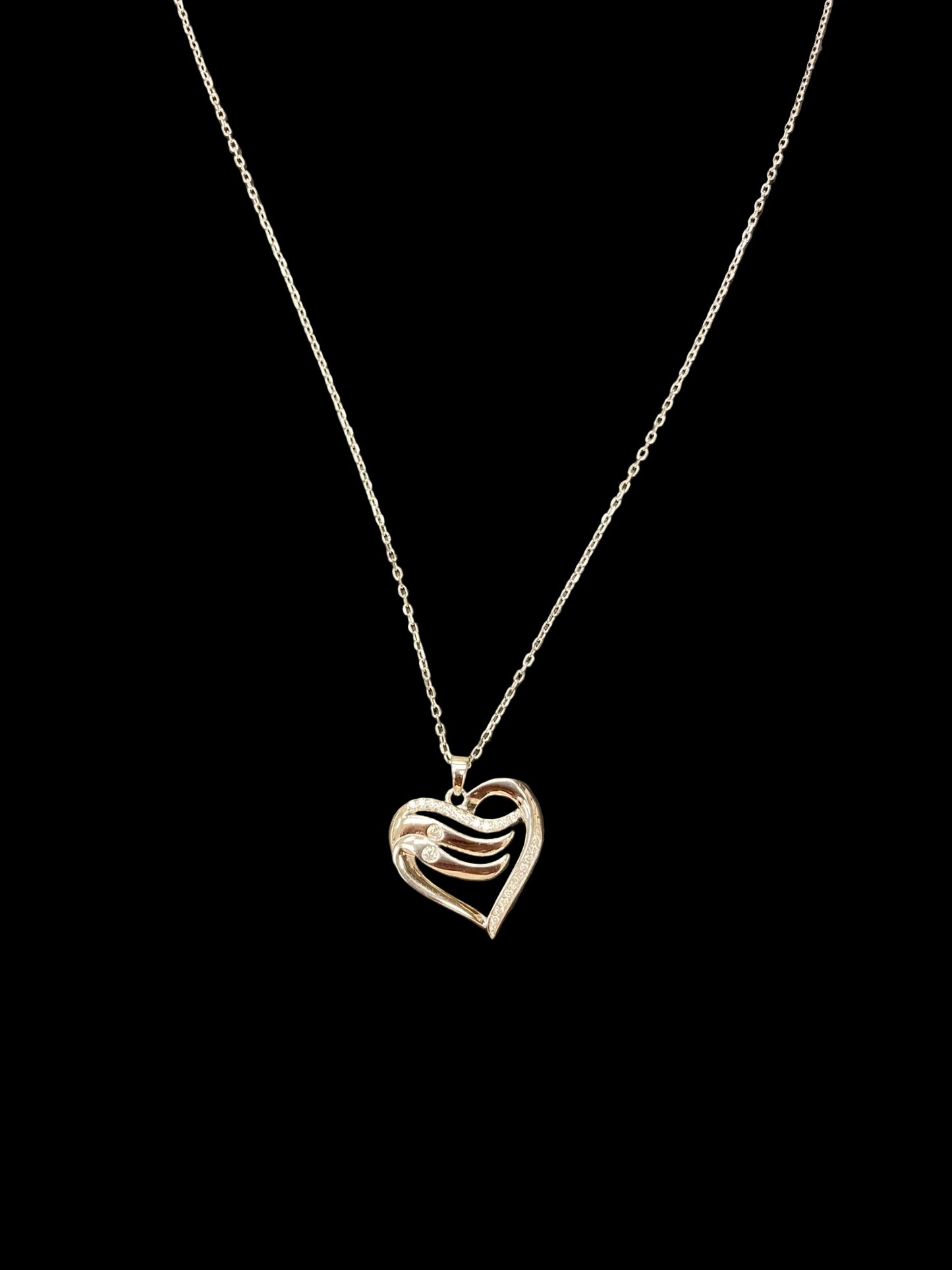 Sterling Silver Necklace CZ Stone NCZ100151