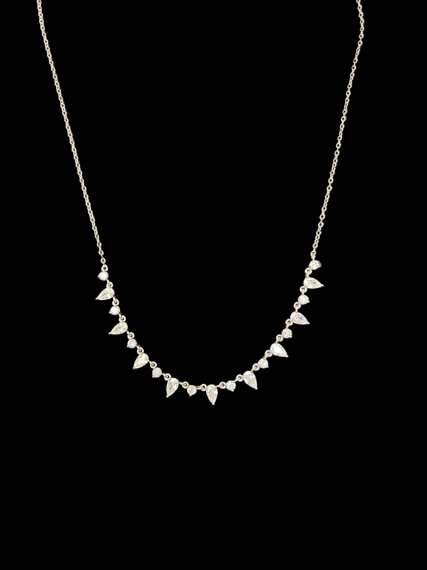Sterling Silver Necklace CZ Stone NCZ10212