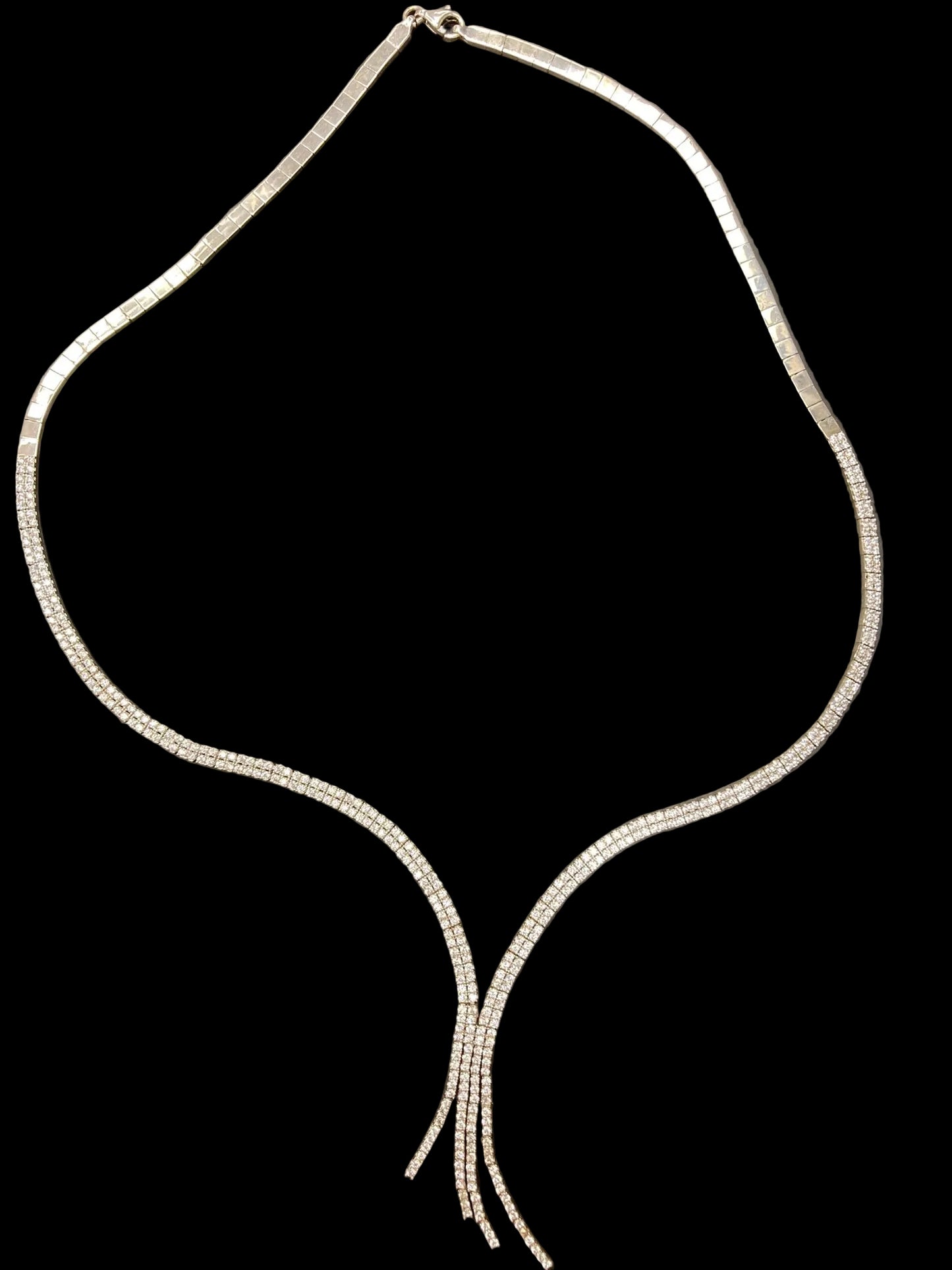 Sterling Silver Necklace CZ Stone NCZ3303