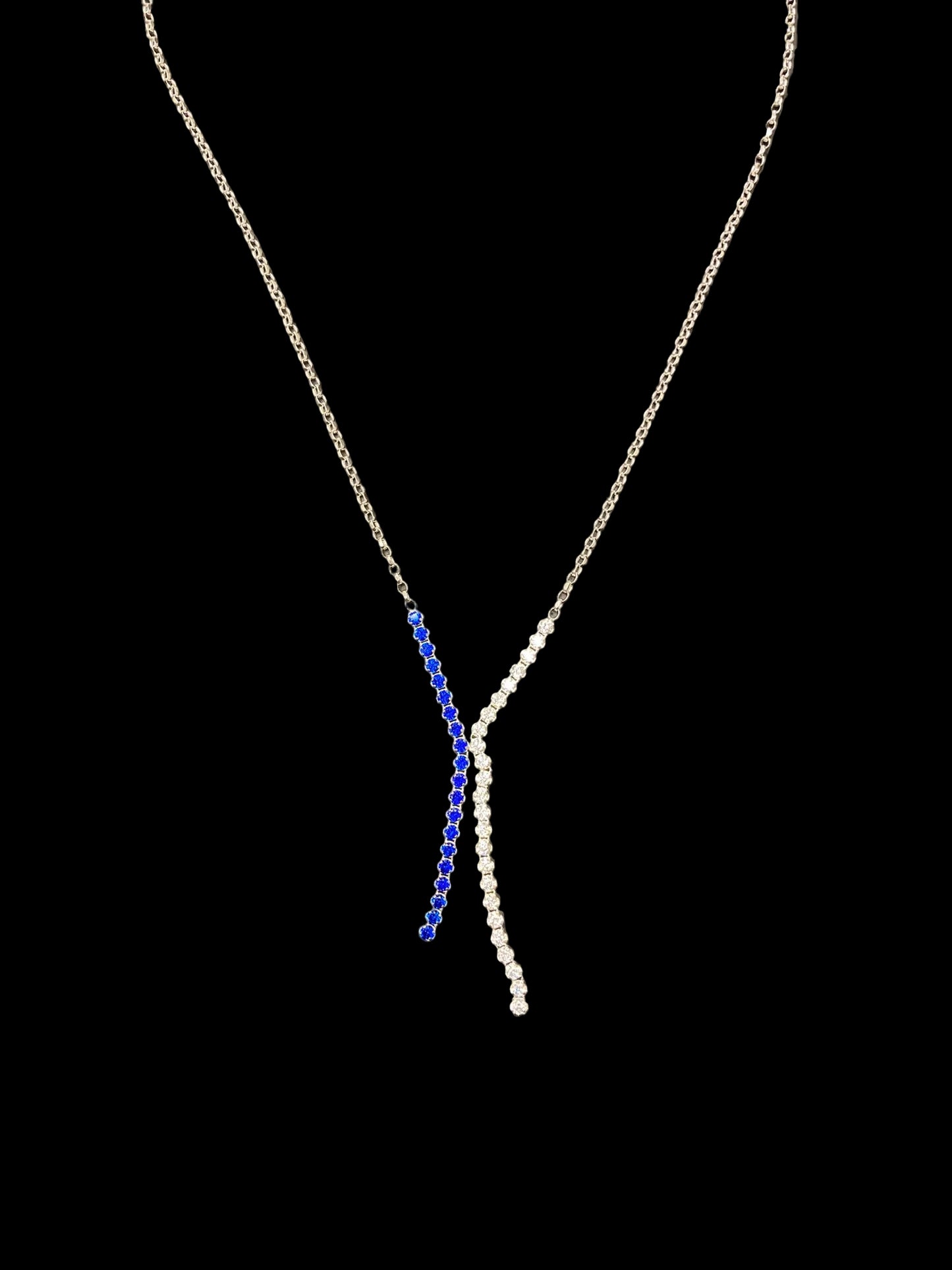 Sterling Silver Necklace CZ Stone NCZ3314