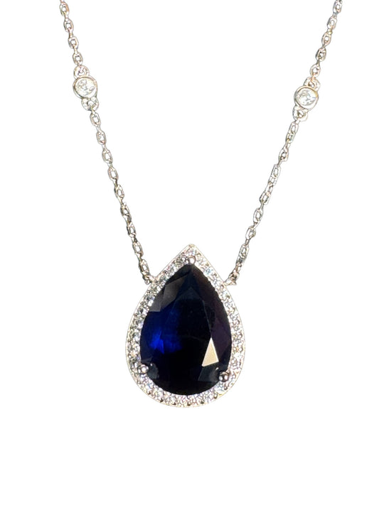 Sterling Silver Necklace CZ Stone NCZL511