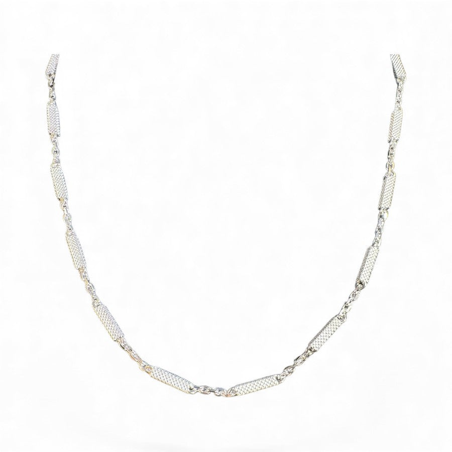 Sterling Silver Chain CZ Stone 18" NP3309