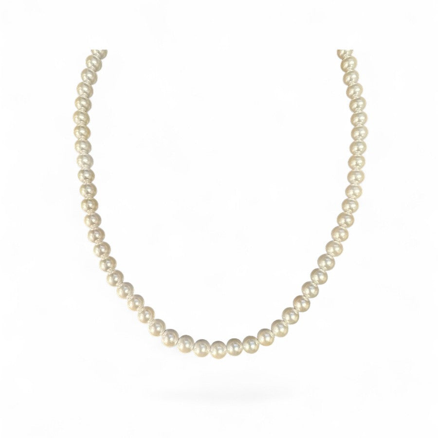 Sterling Silver Pearl Necklace NPRL500