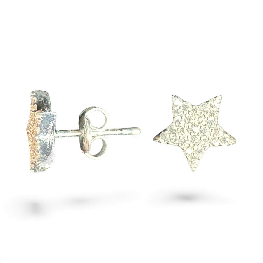 Sterling Silver Stud Earring CZ Stone P9110