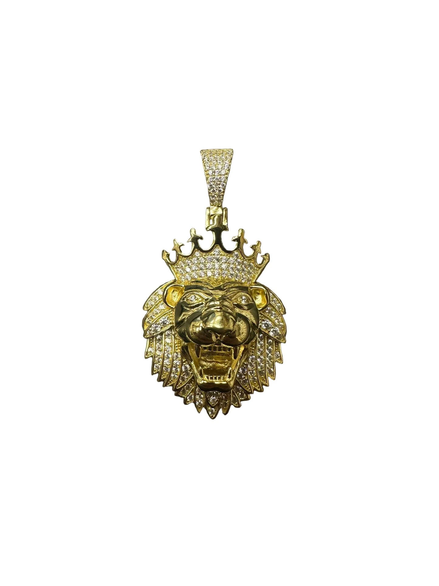 Sterling Silver Lion Pendant PCZ10048
