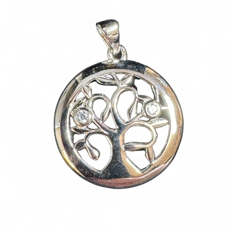 Sterling Silver Pendant CZ Stone PCZ10070