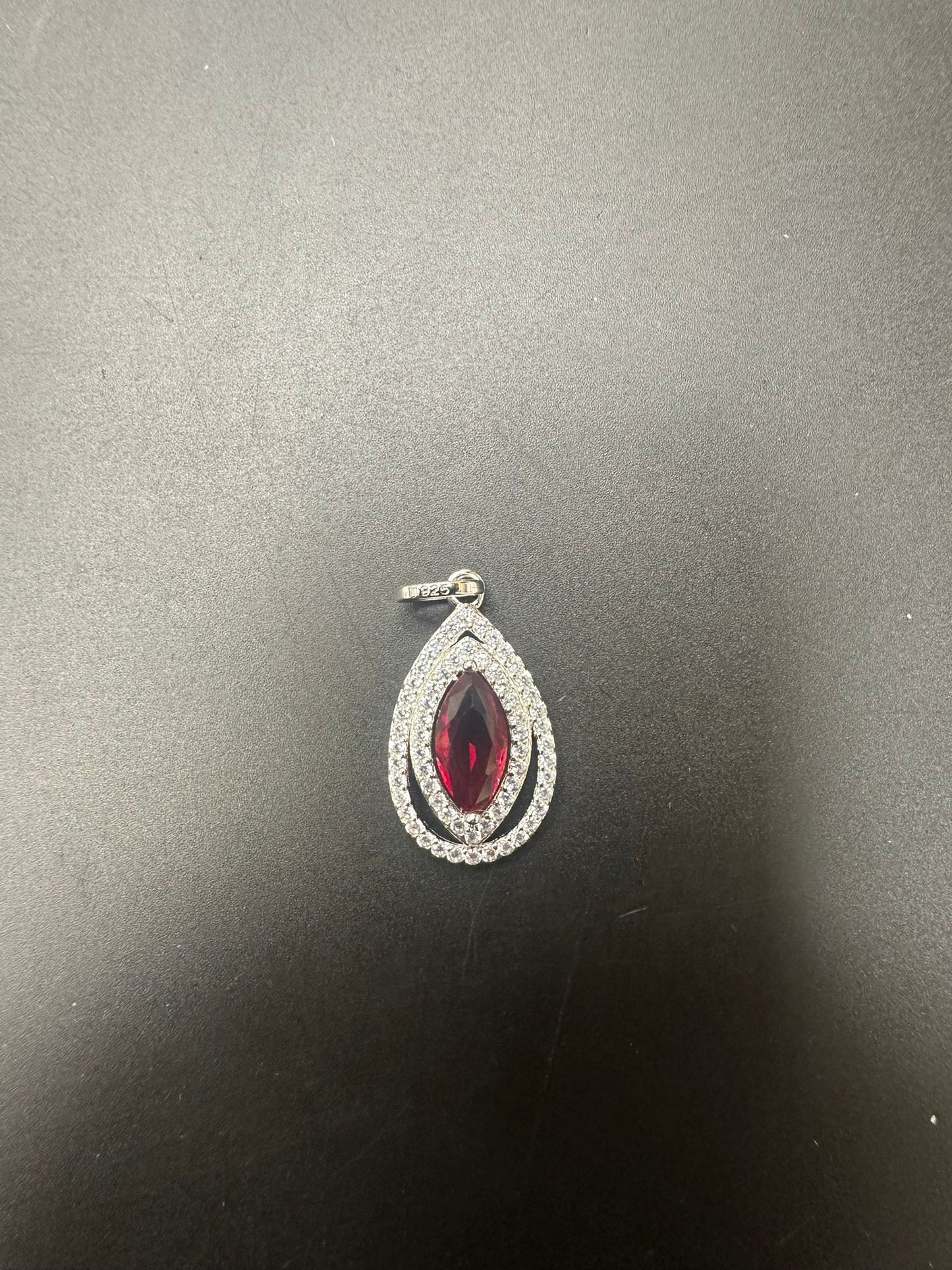 Sterling Silver Pendant CZ Stone PCZ117