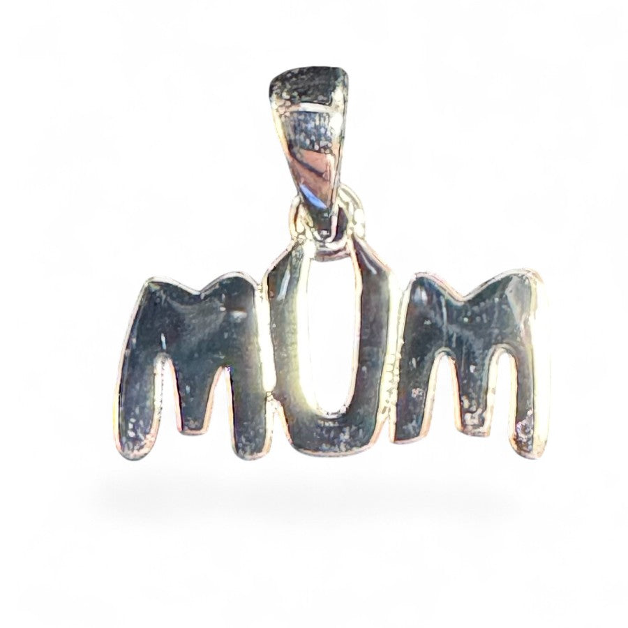 Sterling Silver Plain Mum Pendant PCZ3301