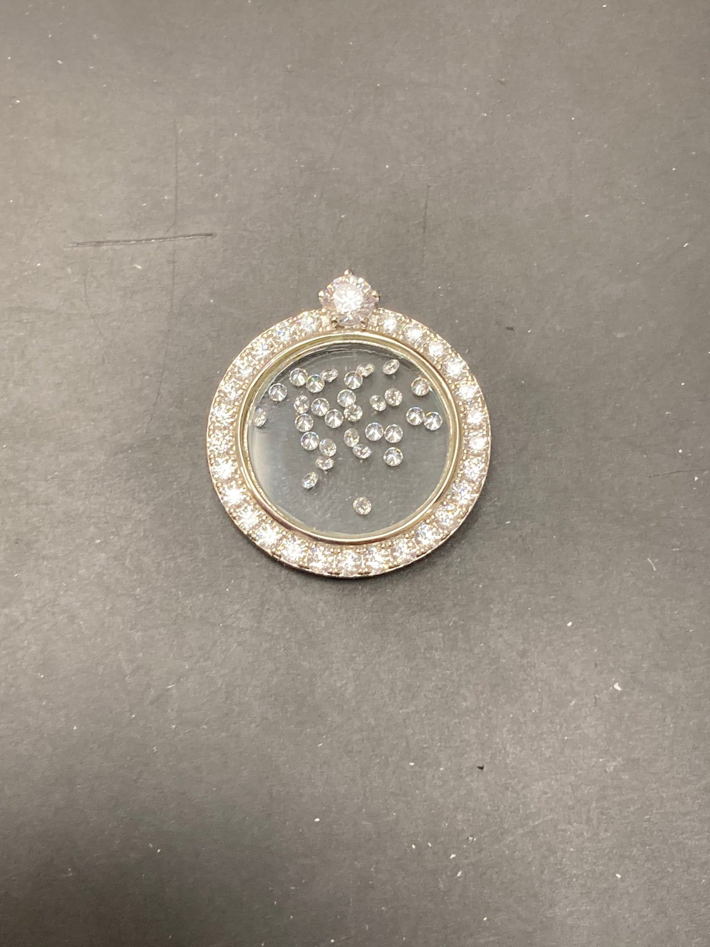 Sterling Silver Pendant CZ Stone PCZ6015