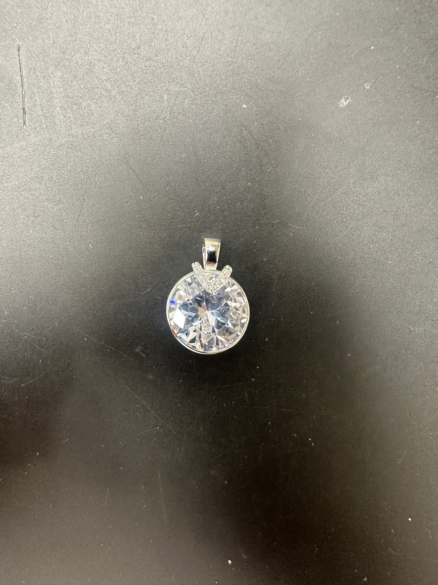 Sterling Silver Pendant CZ Stone PCZ8532