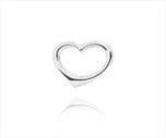 Sterling Silver Plain Open Heart Pendant PP010010130, a beautiful sterling silver open heart pendant, 16 mm.